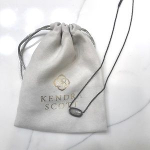 Retired Kendra Scott black Gunmetal Necklace